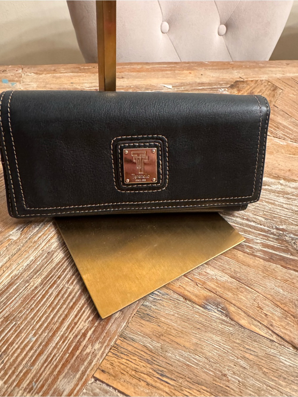 Tignanello Black Leather Wallet